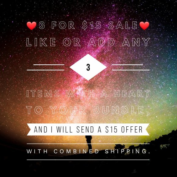 ❤️3 for $15 Sale!!❤️  Bundle and Save! ❤️ - Picture 1 of 1